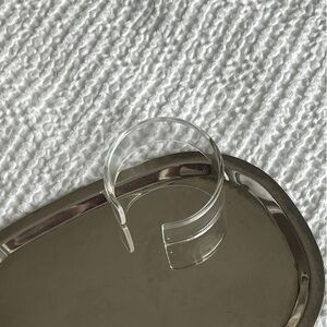 Clear cuff bracelet